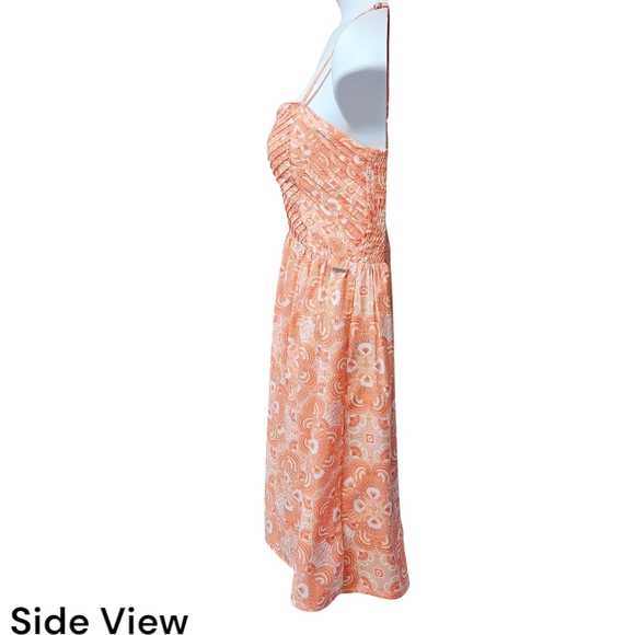 Roxy Tangerine Paisley- Medallion Print Mini Sundress Size Large - Picture 8 of 14